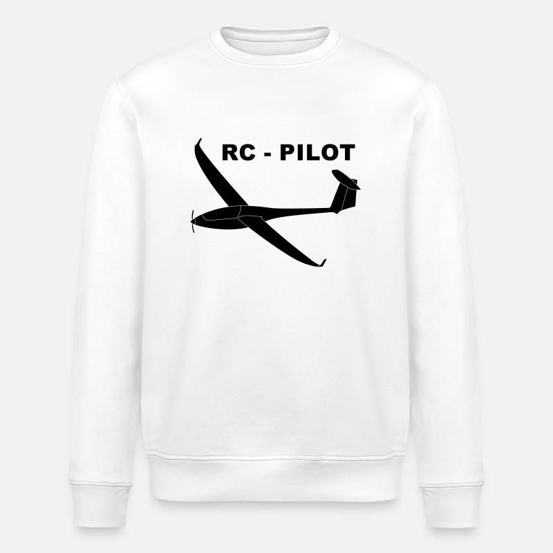 rc - pilot - Stanley/Stella ROLLER Unisex Organic Sweatshirt - white