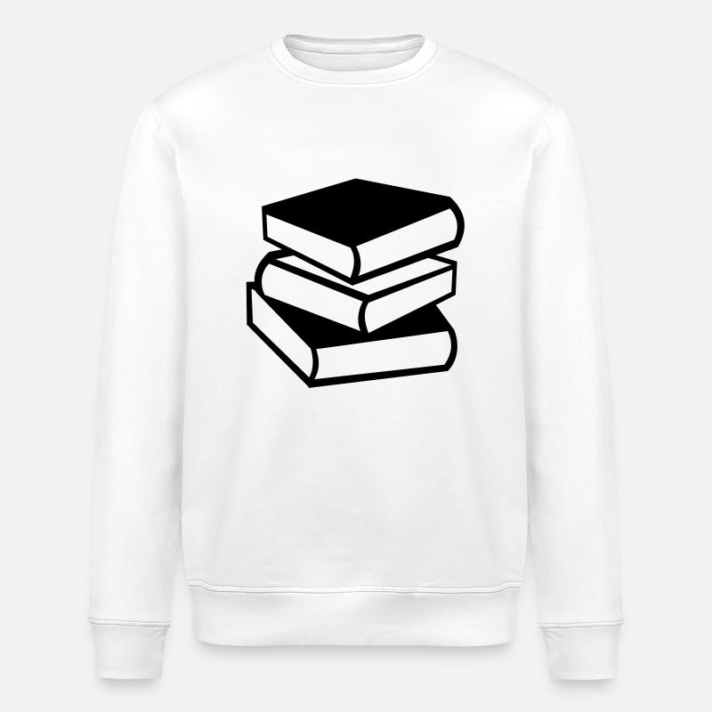 Book - Stanley/Stella ROLLER Unisex Organic Sweatshirt - white