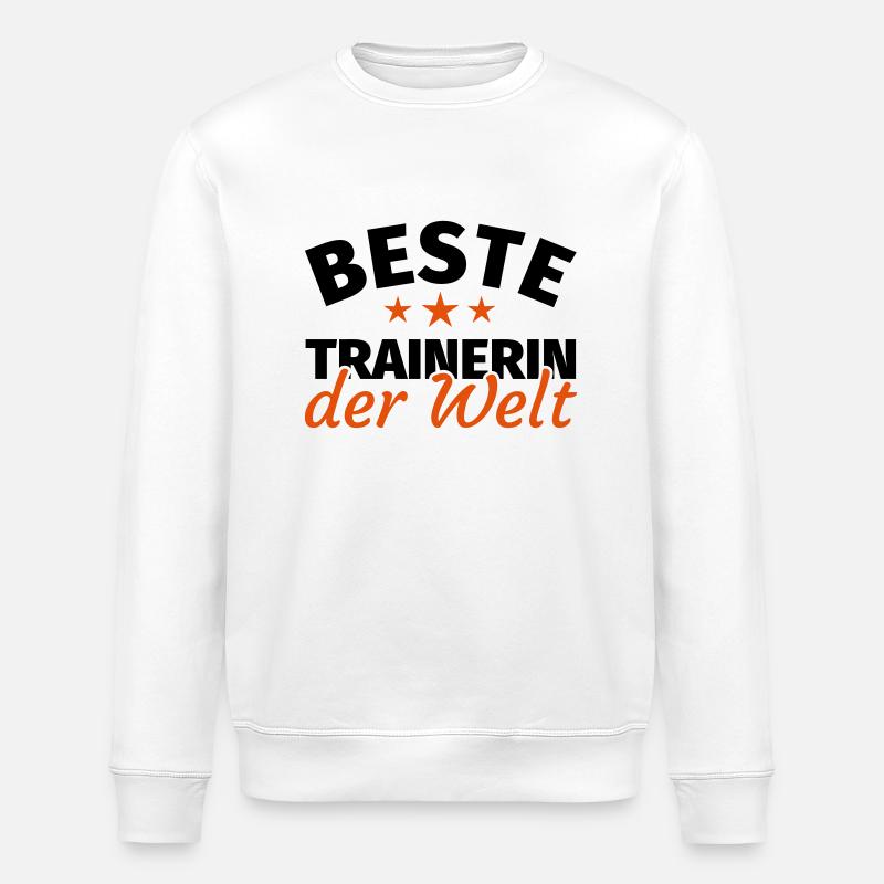 Trainerin Geschenk - Stanley/Stella Unisex Bio-Sweatshirt ROLLER - Weiß