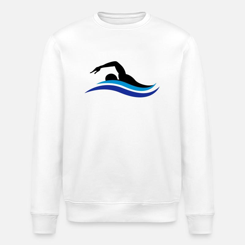 Schwimmer - Stanley/Stella Unisex Bio-Sweatshirt ROLLER - Weiß