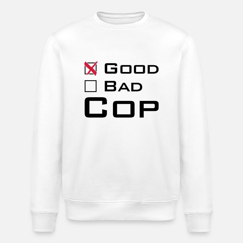Good Cop - Sweat bio ROLLER Stanley/Stella Unisexe - blanc