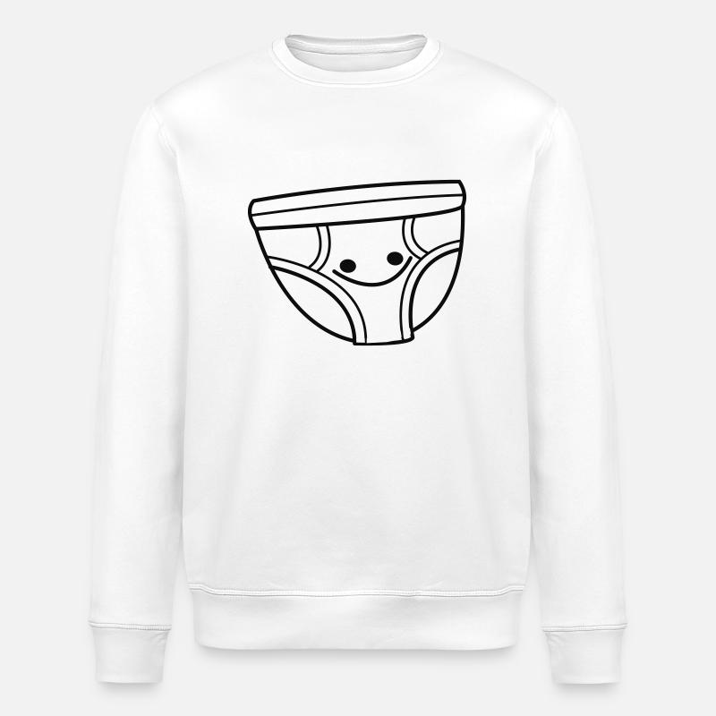 Heureux Slip - Sweat bio ROLLER Stanley/Stella Unisexe - blanc