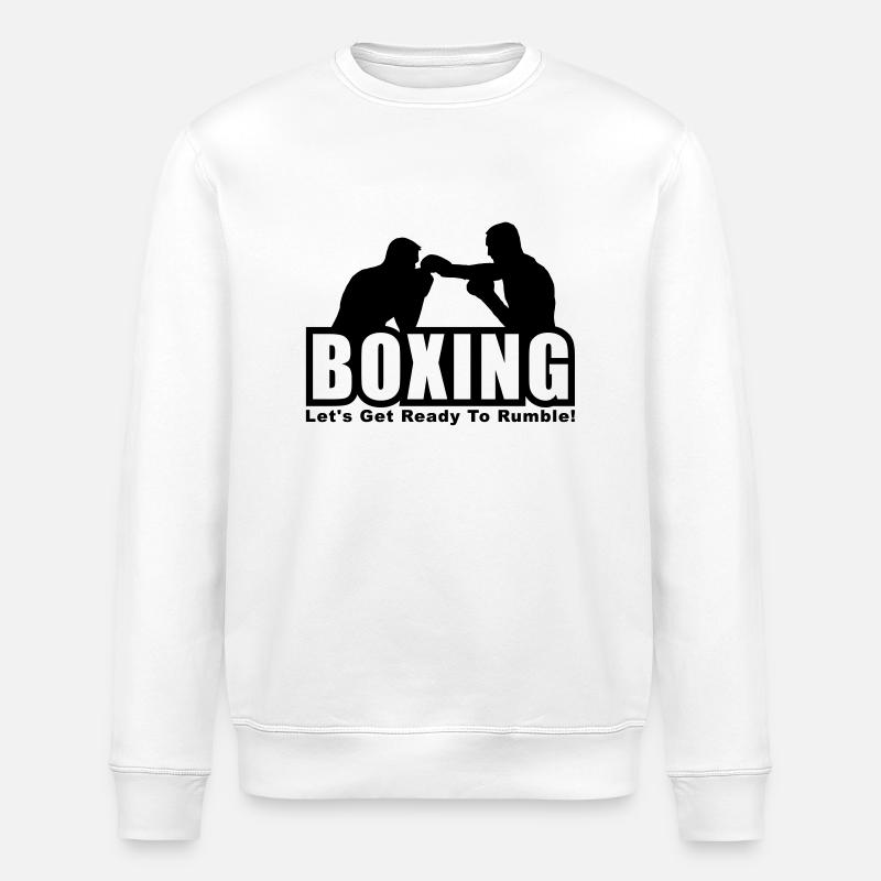 boxing - Stanley/Stella ROLLER Unisex Organic Sweatshirt - white