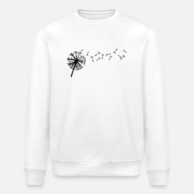 dandelion - Stanley/Stella ROLLER Unisex Organic Sweatshirt - white