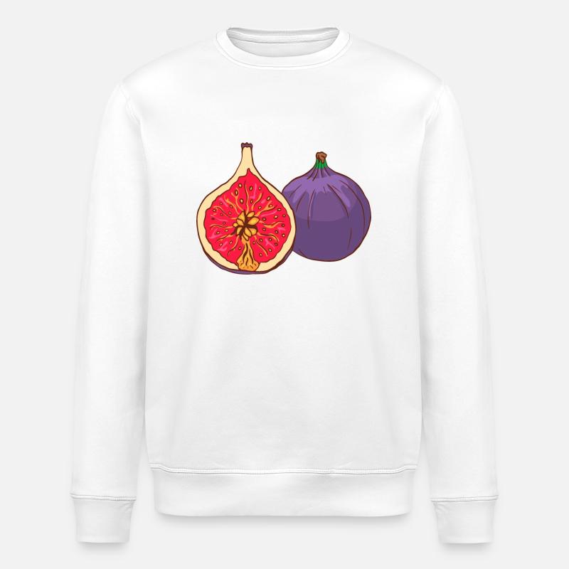 Real figs - Stanley/Stella ROLLER Unisex Organic Sweatshirt - white