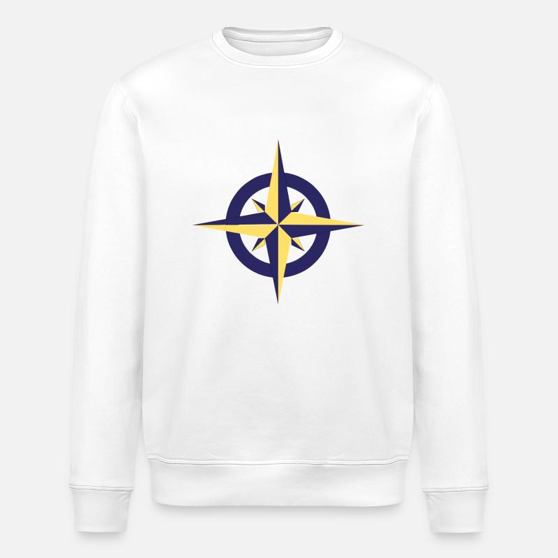 Windrose - Stanley/Stella Unisex Bio-Sweatshirt ROLLER - Weiß