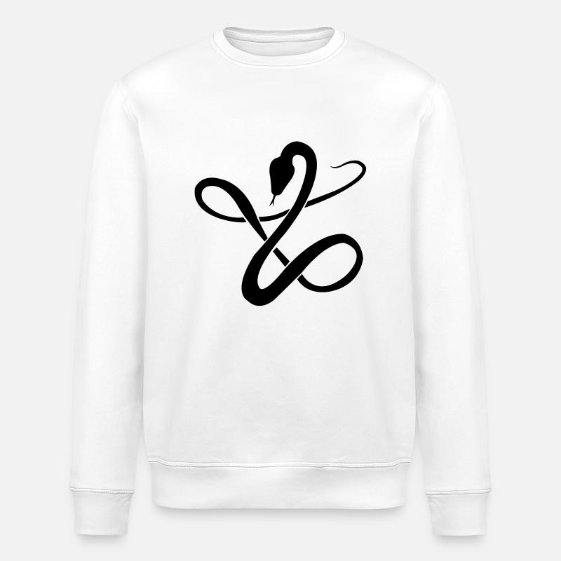 Serpent - Sweat bio ROLLER Stanley/Stella Unisexe - blanc