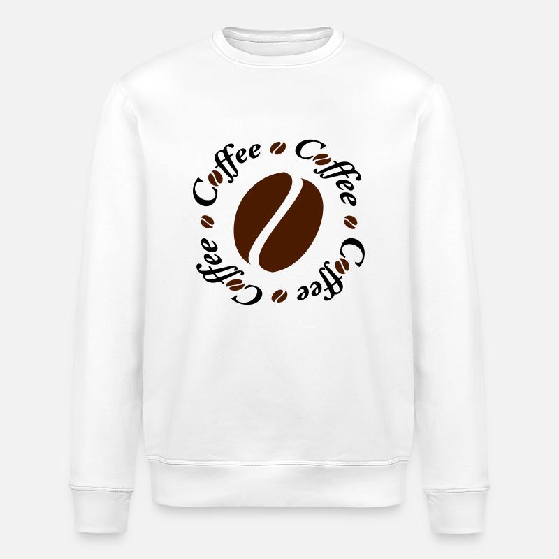 Coffee Bean Circle - Stanley/Stella Unisex Bio-Sweatshirt ROLLER - Weiß