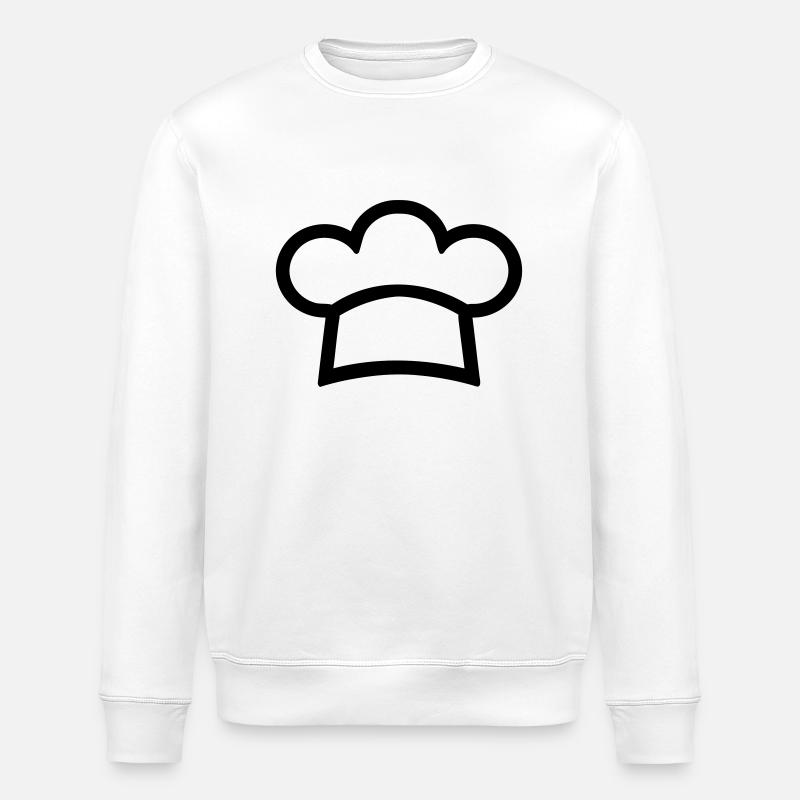 Chef's hat - Stanley/Stella ROLLER Unisex Organic Sweatshirt - white