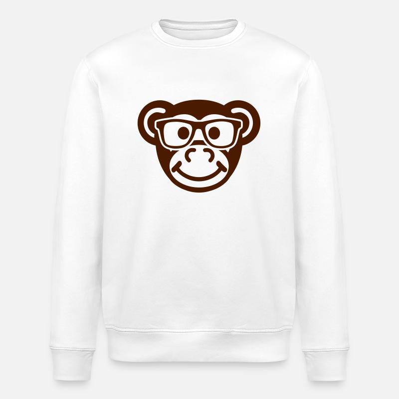 Affe - Stanley/Stella Unisex Bio-Sweatshirt ROLLER - Weiß