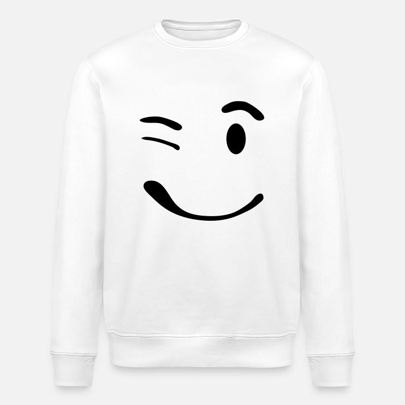 smile_1_f2 - Sweat bio ROLLER Stanley/Stella Unisexe - blanc