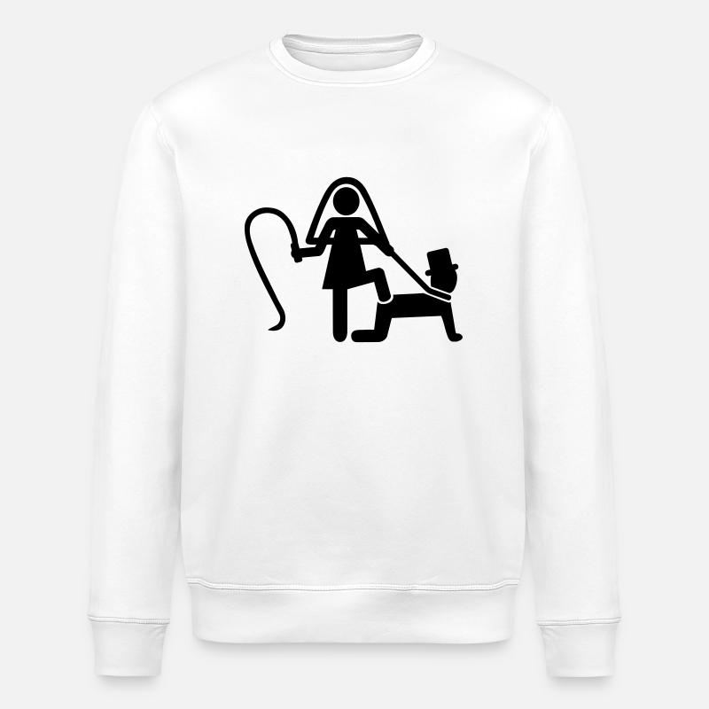 Hochzeit - Stanley/Stella Unisex Bio-Sweatshirt ROLLER - Weiß