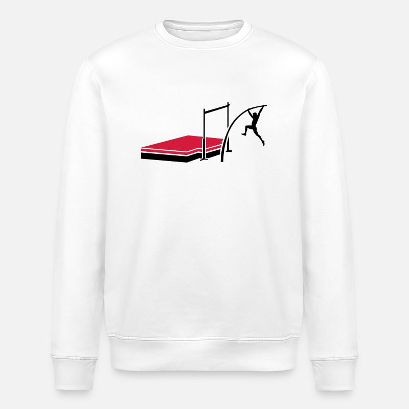 Pole vault - Stanley/Stella ROLLER Unisex Organic Sweatshirt - white