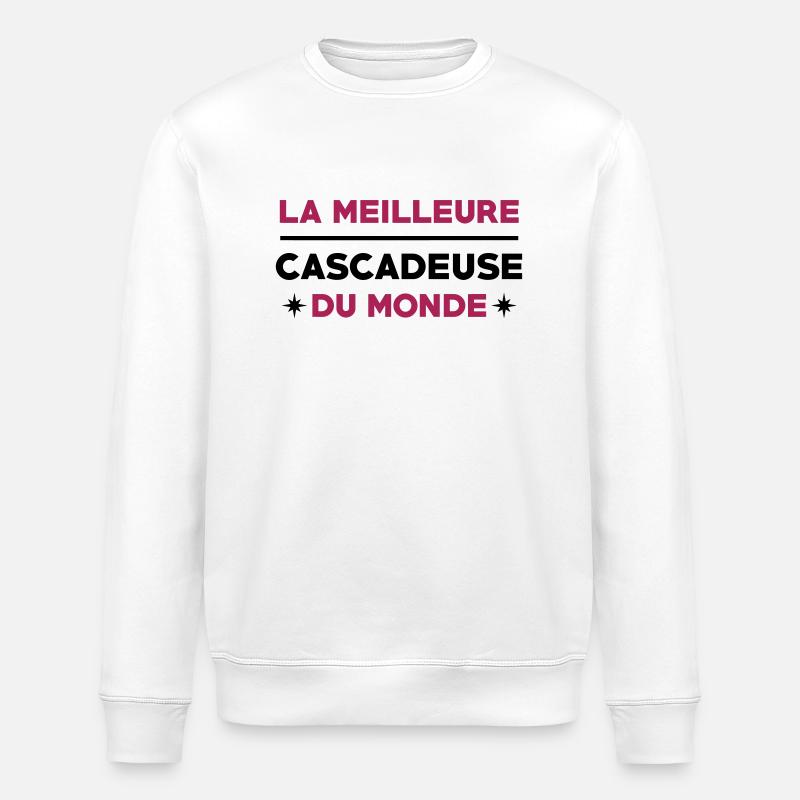 Cascadeur / Cascade / Voiture / Risque / Danger - Sweat bio ROLLER Stanley/Stella Unisexe - blanc