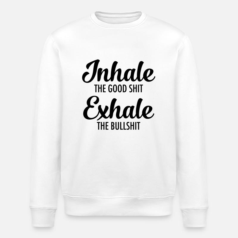 Inhale - Exhale - Sweat bio ROLLER Stanley/Stella Unisexe - blanc