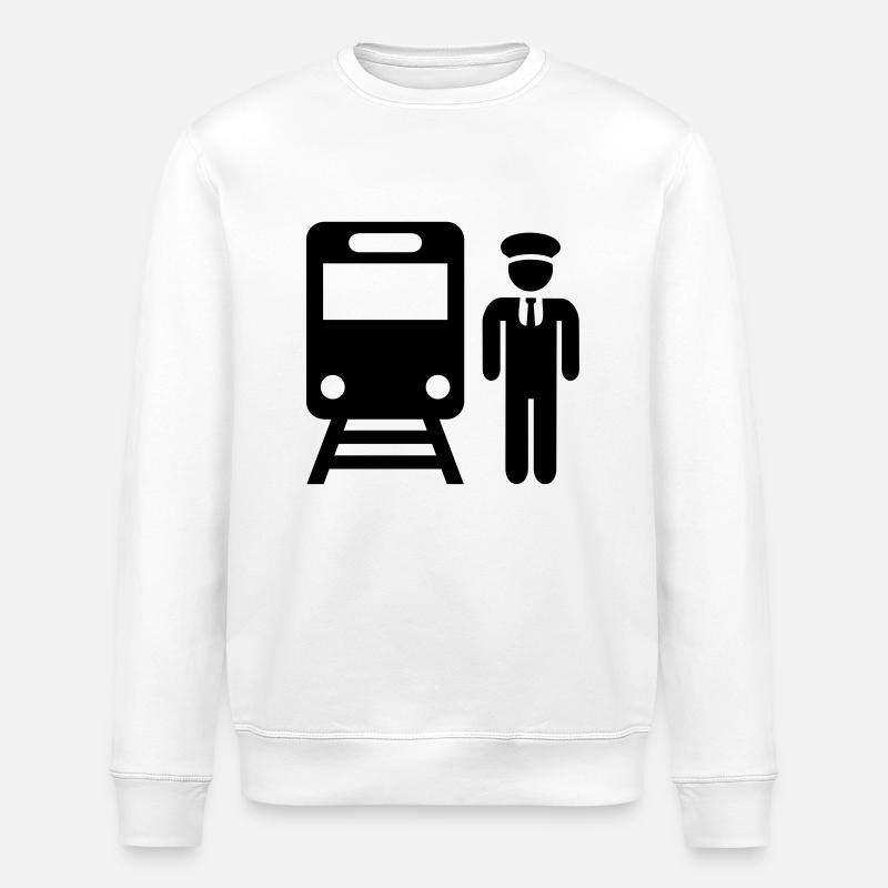 Lokführer - Stanley/Stella Unisex Bio-Sweatshirt ROLLER - Weiß