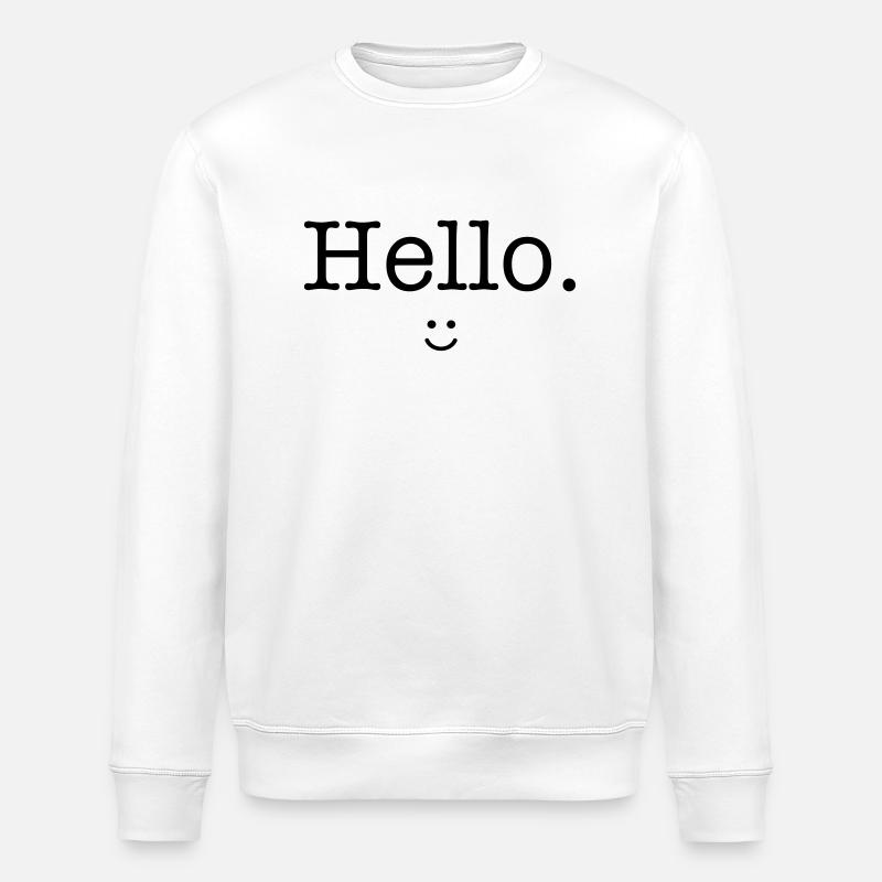 Hello :) - Sweat bio ROLLER Stanley/Stella Unisexe - blanc