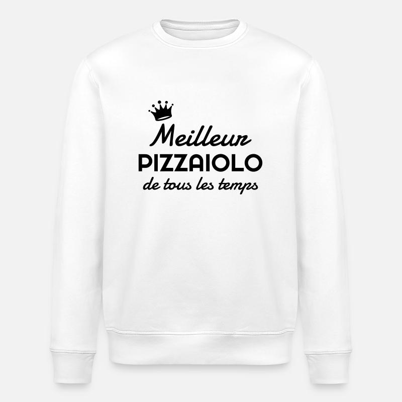 Pizza / Pizzaiolo / Pizza Chef / Pizzachef - Stanley/Stella ROLLER Unisex Organic Sweatshirt - white