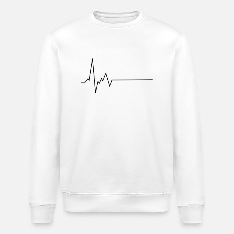 herzschlag - Stanley/Stella Unisex Bio-Sweatshirt ROLLER - Weiß