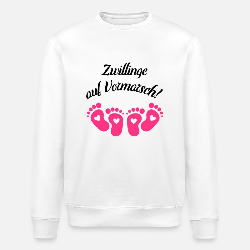 zwillinge auf vormarsch - Stanley/Stella Unisex Bio-Sweatshirt ROLLER - Weiß