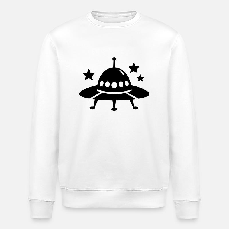 ufo - Stanley/Stella Unisex Bio-Sweatshirt ROLLER - Weiß