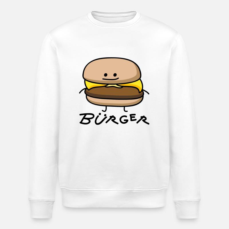 Burger als Bürger - Stanley/Stella Unisex Bio-Sweatshirt ROLLER - Weiß