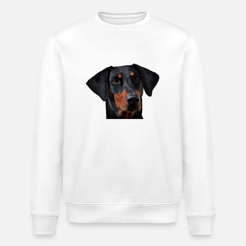 Dobermann - Stanley/Stella Unisex Bio-Sweatshirt ROLLER - Weiß