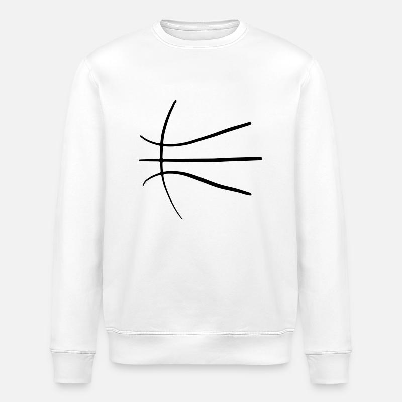 Basketbäll 07 Zeichenfläche 7 - Stanley/Stella Unisex Bio-Sweatshirt ROLLER - Weiß