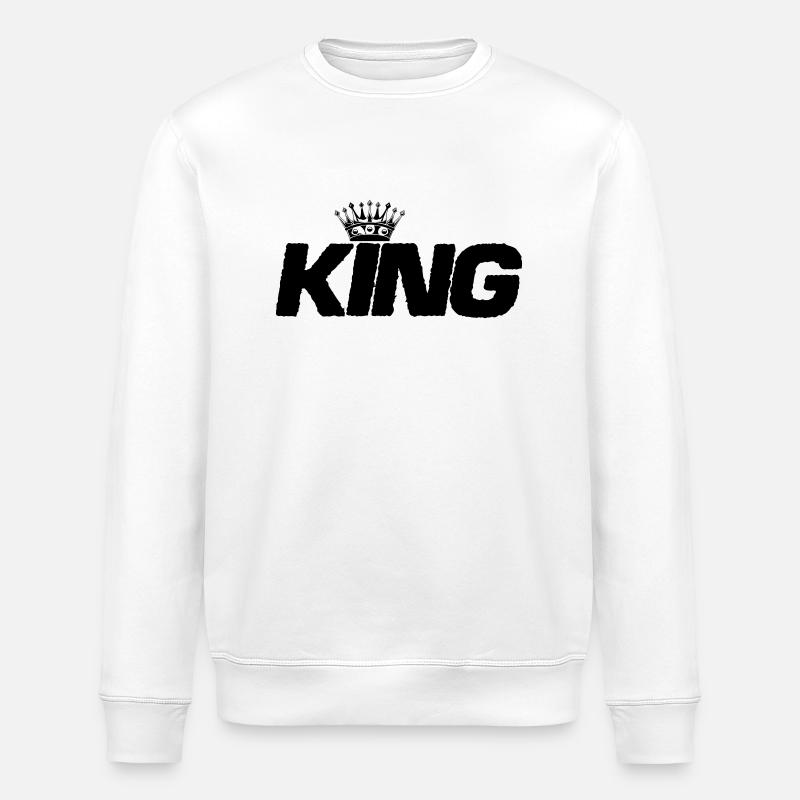 king - Stanley/Stella Unisex Bio-Sweatshirt ROLLER - Weiß