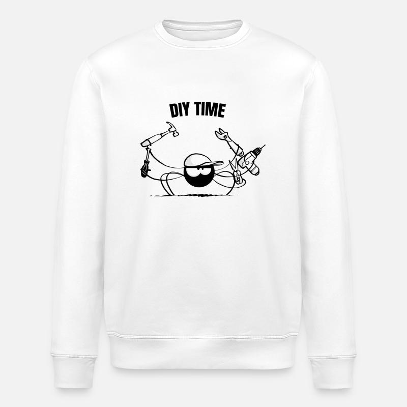 Beth die Spinne - DIY (Textversion) - Stanley/Stella Unisex Bio-Sweatshirt ROLLER - Weiß