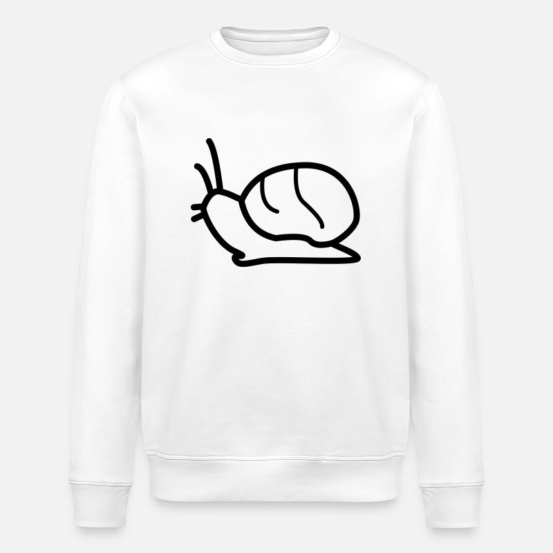 Schnecke - Stanley/Stella Unisex Bio-Sweatshirt ROLLER - Weiß