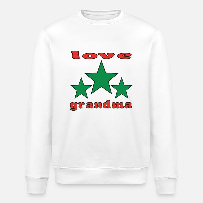 Liebe Oma - Stanley/Stella Unisex Bio-Sweatshirt ROLLER - Weiß
