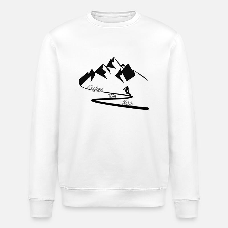 Profitez de la balade - Sweat bio ROLLER Stanley/Stella Unisexe - blanc