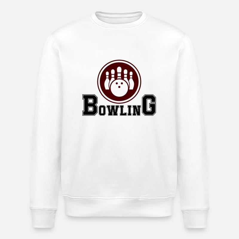 bowling - Sweat bio ROLLER Stanley/Stella Unisexe - blanc