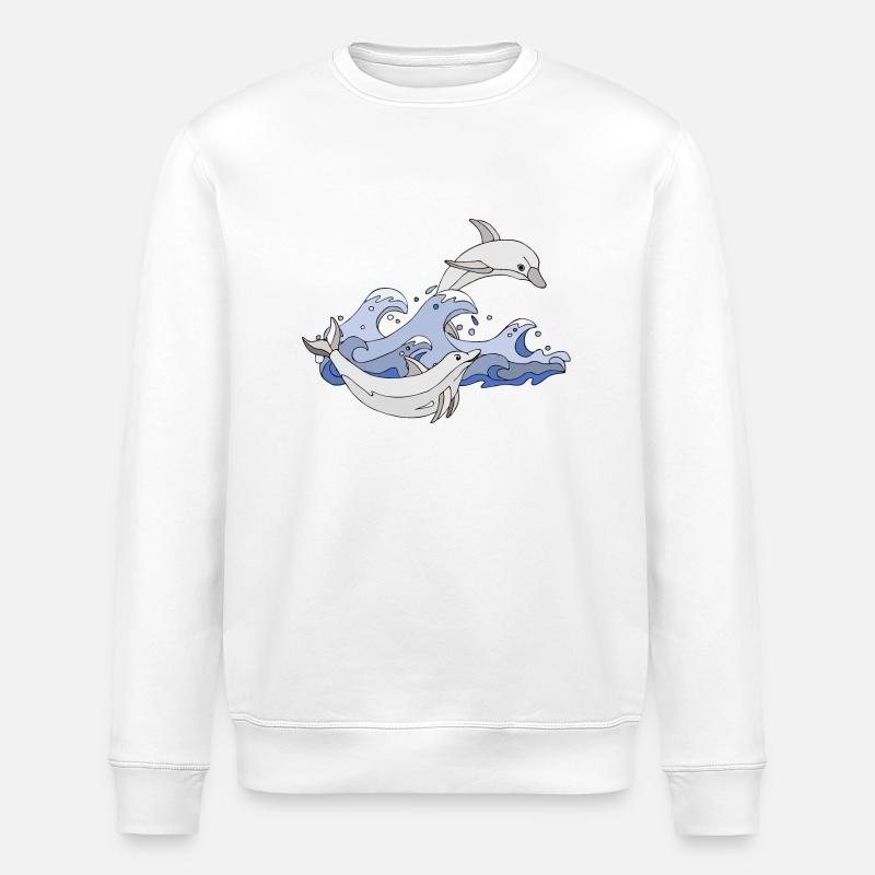 Dauphins - Sweat bio ROLLER Stanley/Stella Unisexe - blanc