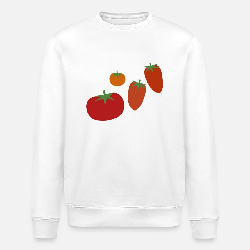 Tomates - Sweat bio ROLLER Stanley/Stella Unisexe - blanc
