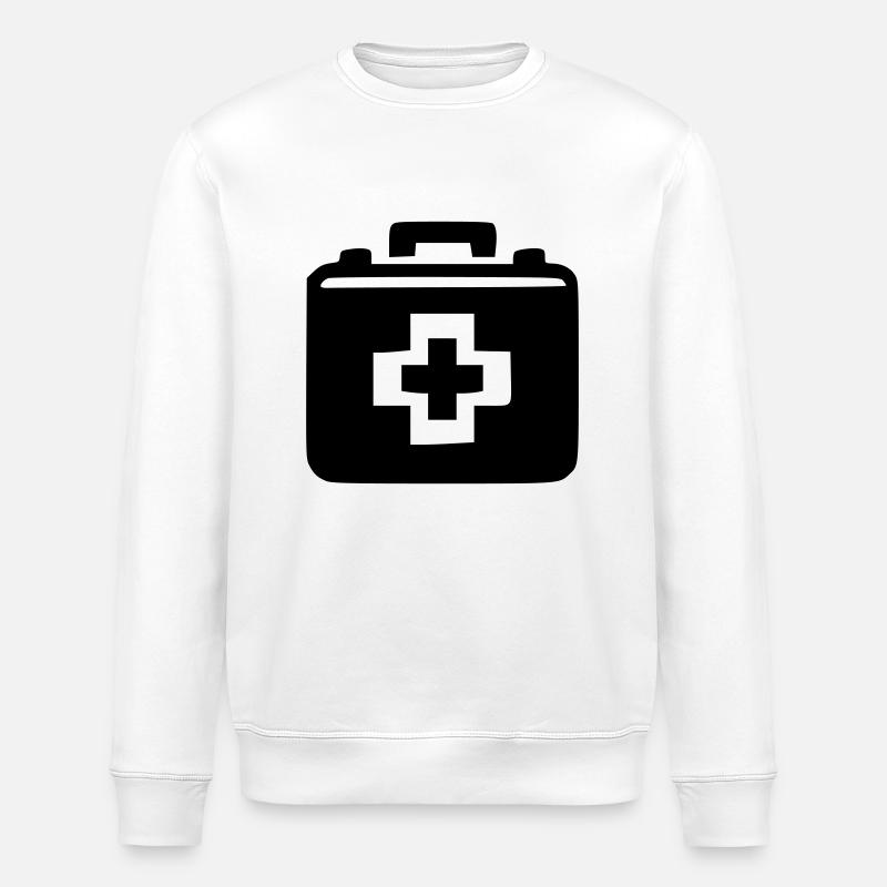 Doctor's kit - Stanley/Stella ROLLER Unisex Organic Sweatshirt - white