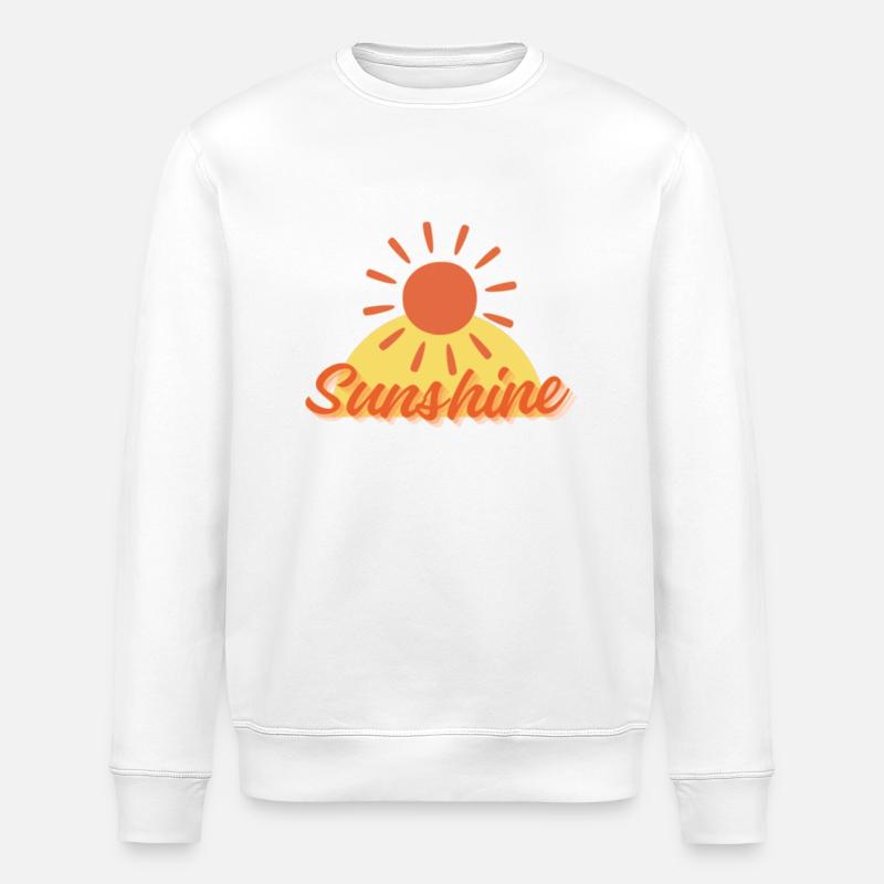 The sun shines - Stanley/Stella ROLLER Unisex Organic Sweatshirt - white