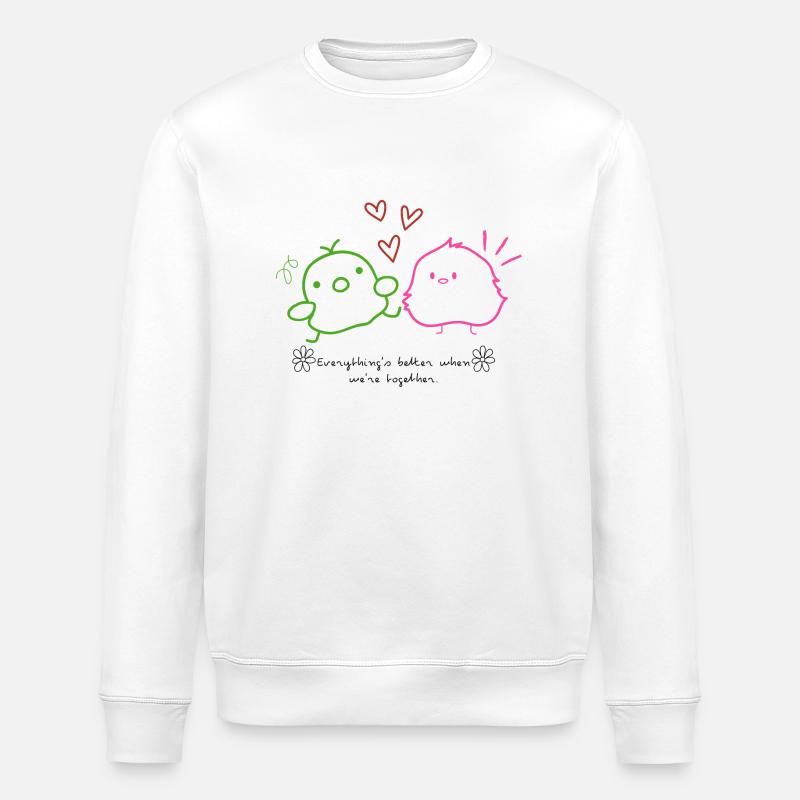 Together - Stanley/Stella Unisex Bio-Sweatshirt ROLLER - Weiß