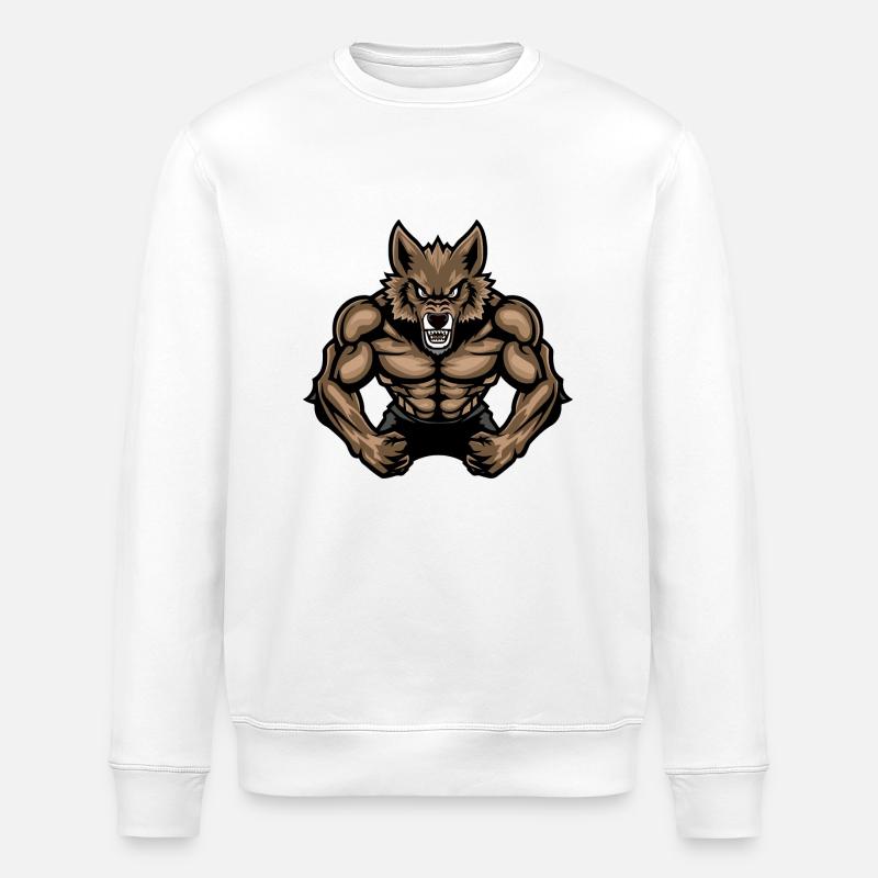 Wolf Werwolf - Stanley/Stella Unisex Bio-Sweatshirt ROLLER - Weiß