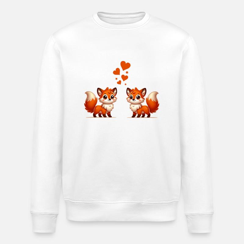 Fox Comic Love - Sweat bio ROLLER Stanley/Stella Unisexe - blanc
