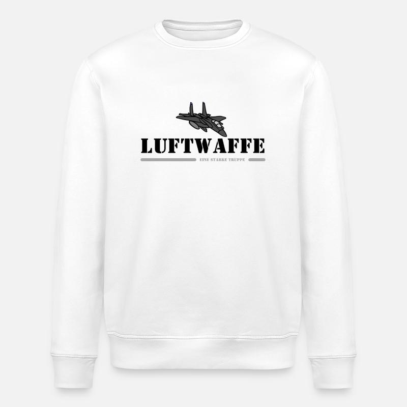 LUFTWAFFE - Stanley/Stella Unisex Bio-Sweatshirt ROLLER - Weiß