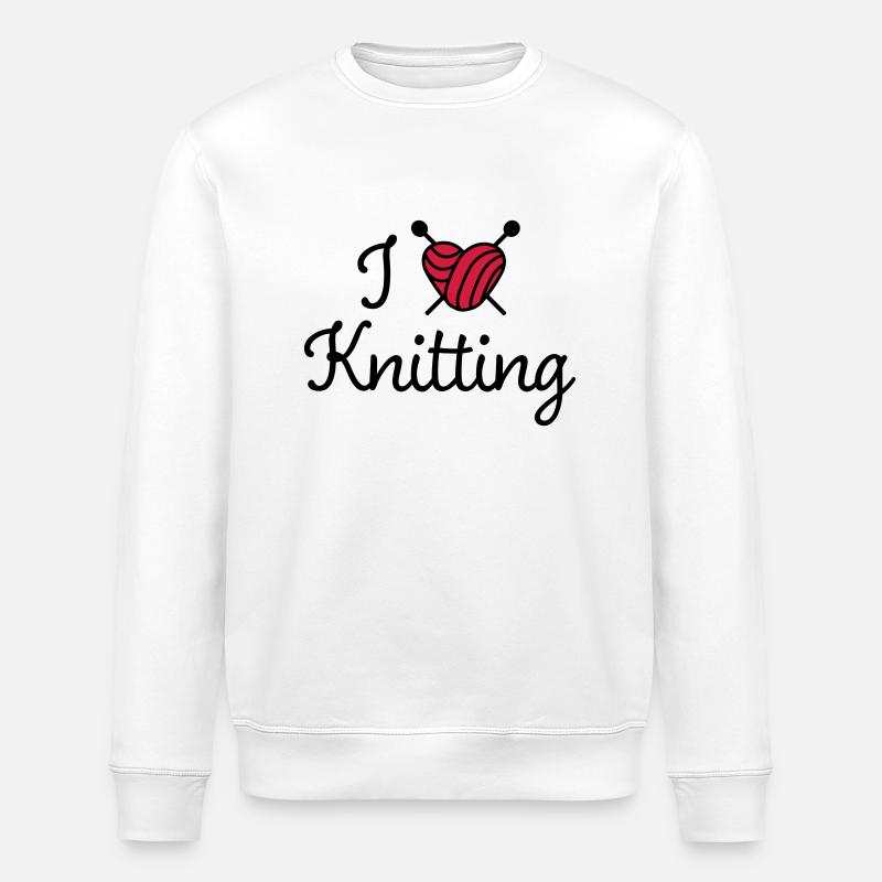 Stricken - Stanley/Stella Unisex Bio-Sweatshirt ROLLER - Weiß