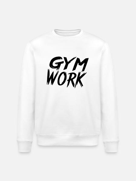 gym work - Stanley/Stella ROLLER Unisex Organic Sweatshirt - white