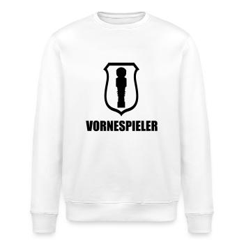 vornespieler - Stanley/Stella Unisex Bio-Sweatshirt ROLLER - Weiß - Vorne - Nik (191cm)