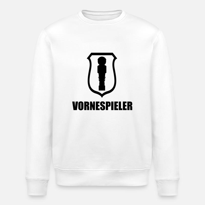 front player - Stanley/Stella ROLLER Unisex Organic Sweatshirt - white