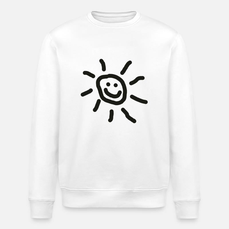 SONNE :-) - Stanley/Stella Unisex Bio-Sweatshirt ROLLER - Weiß