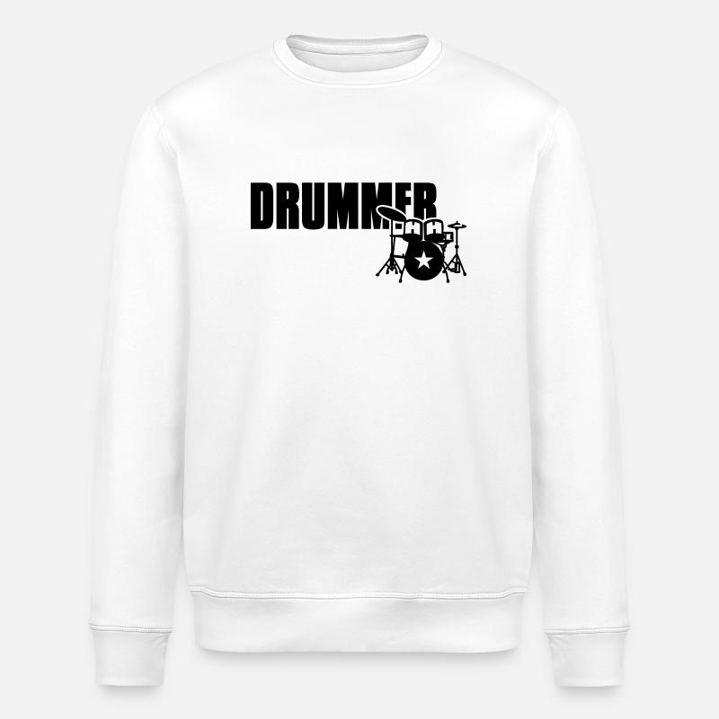 drummer - Stanley/Stella Unisex Bio-Sweatshirt ROLLER - Weiß