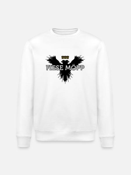 Fiese Möpp (Kölsch) - Stanley/Stella Unisex Bio-Sweatshirt ROLLER - Weiß