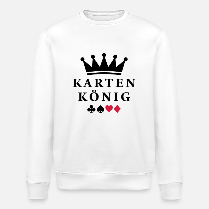karten_koenig - Stanley/Stella ROLLER Unisex Organic Sweatshirt - white